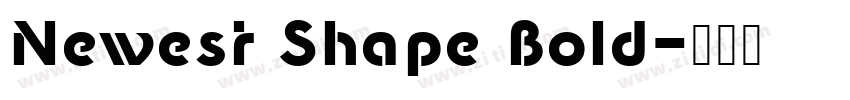 Newest Shape Bold字体转换